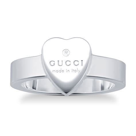 gucci silver heart